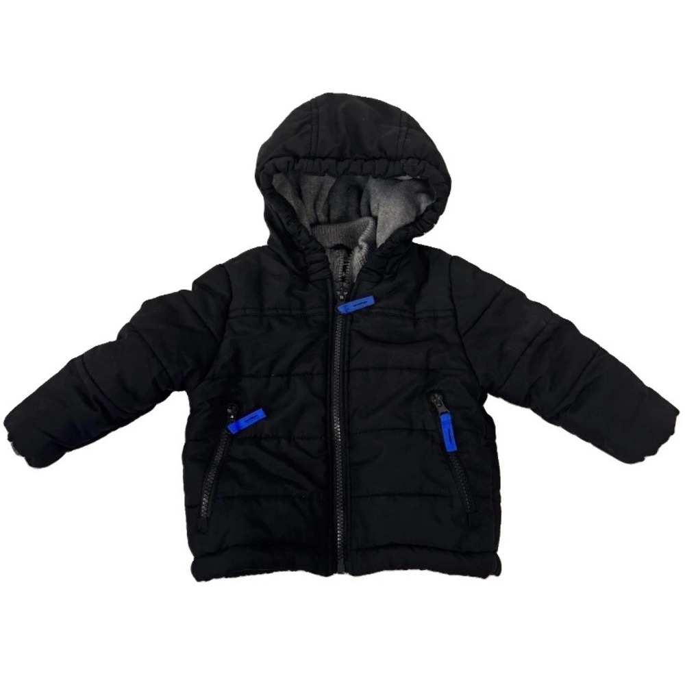 Rothschild Puffer Jacket Kids 18M Black Quilted Hooded Winter Coat